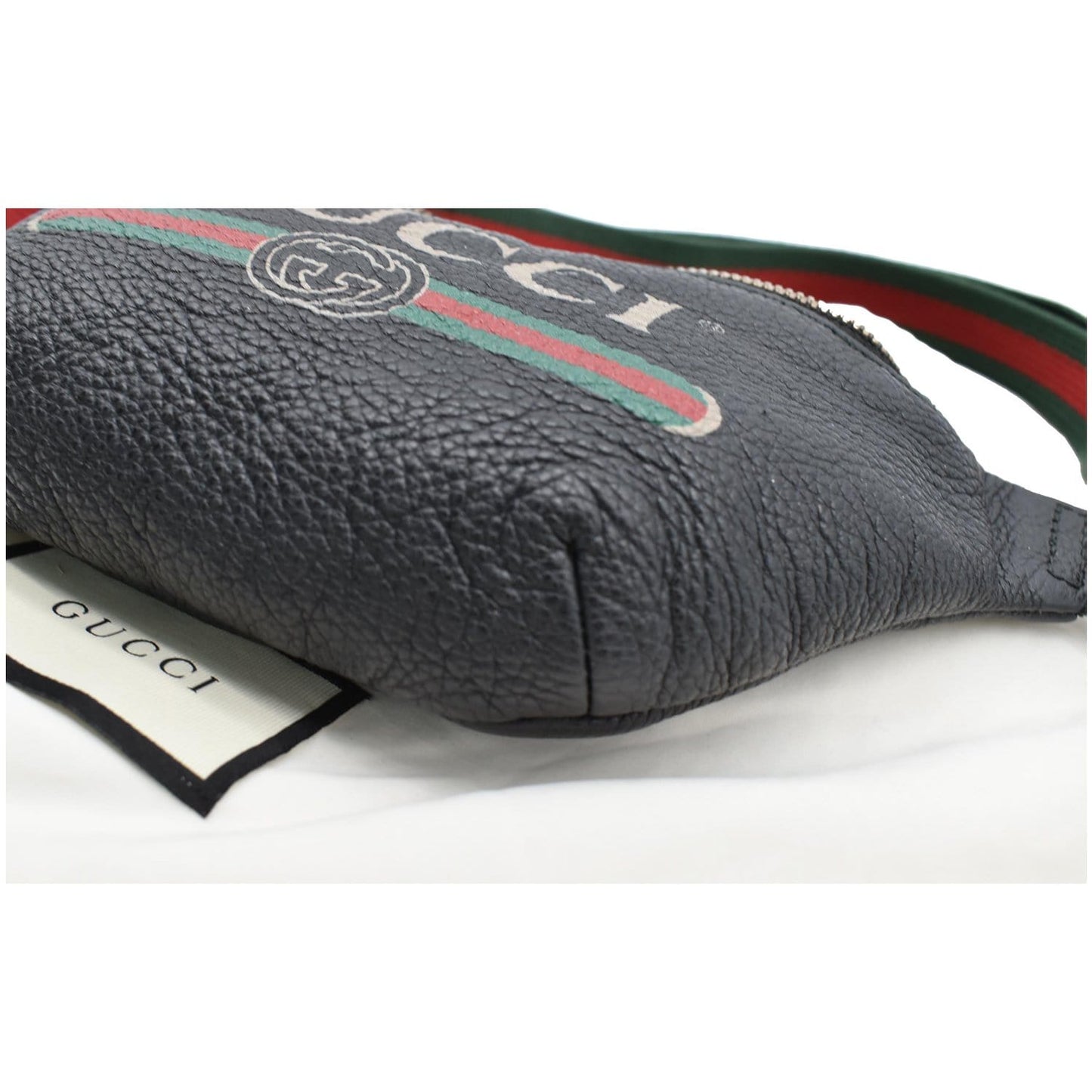 GUCCI Print Small Leather Belt Waist Bum Bag Black 527792 - 10% OFF