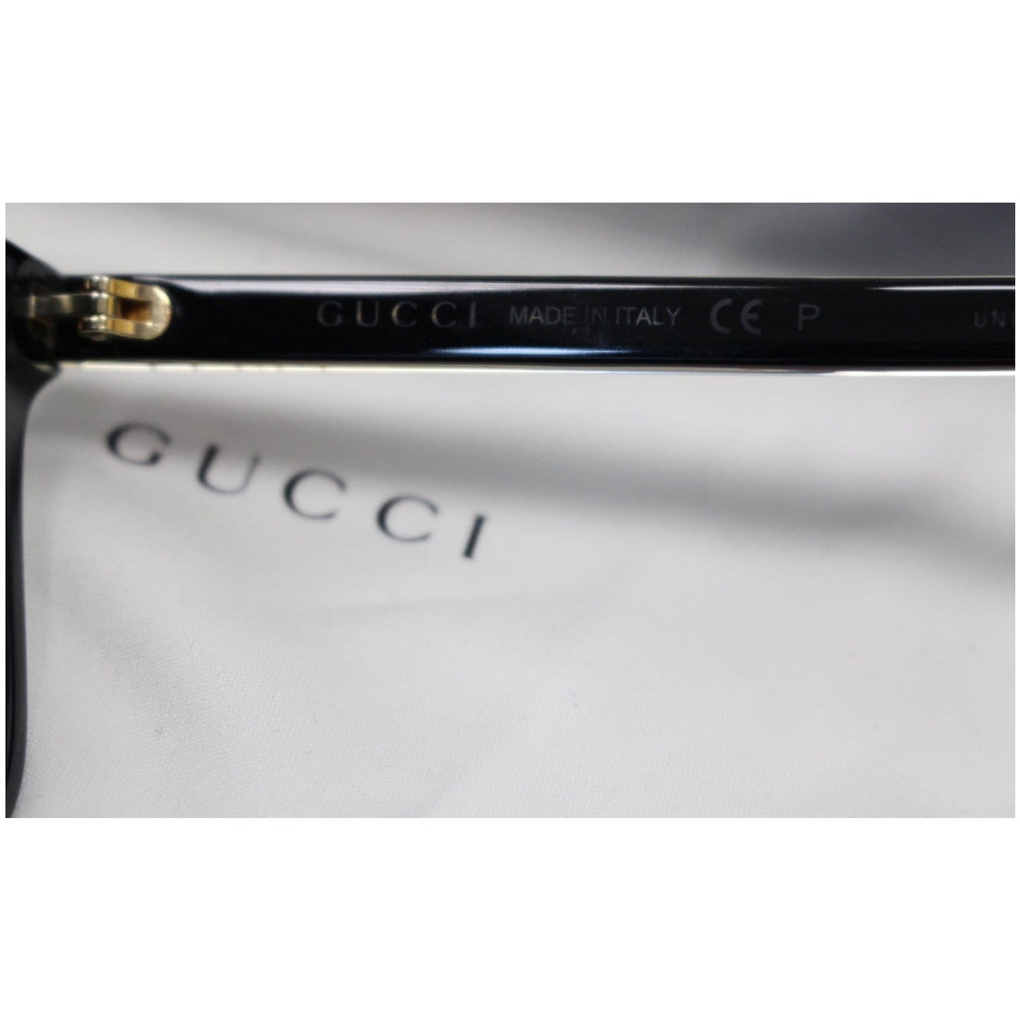 GUCCI Web Rectangle Sunglasses GG0381S Black