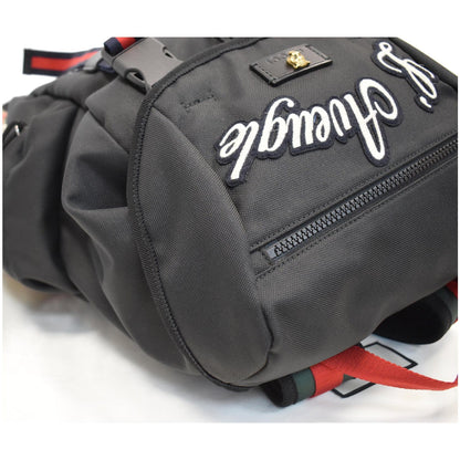 GUCCI Techpack Backpack with Embroidery Backpack Bag Black 429037