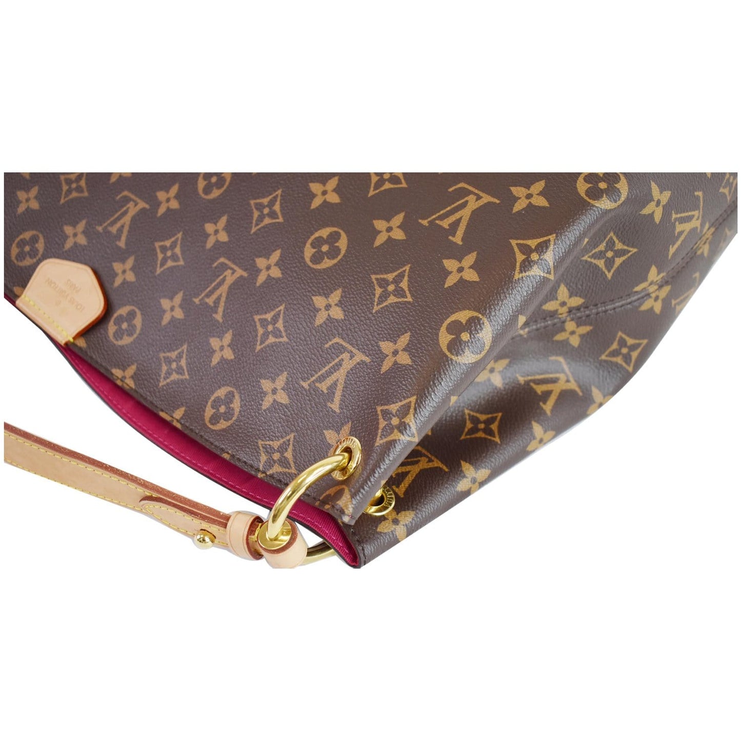 LOUIS VUITTON Graceful MM Monogram Canvas Shoulder Bag Brown