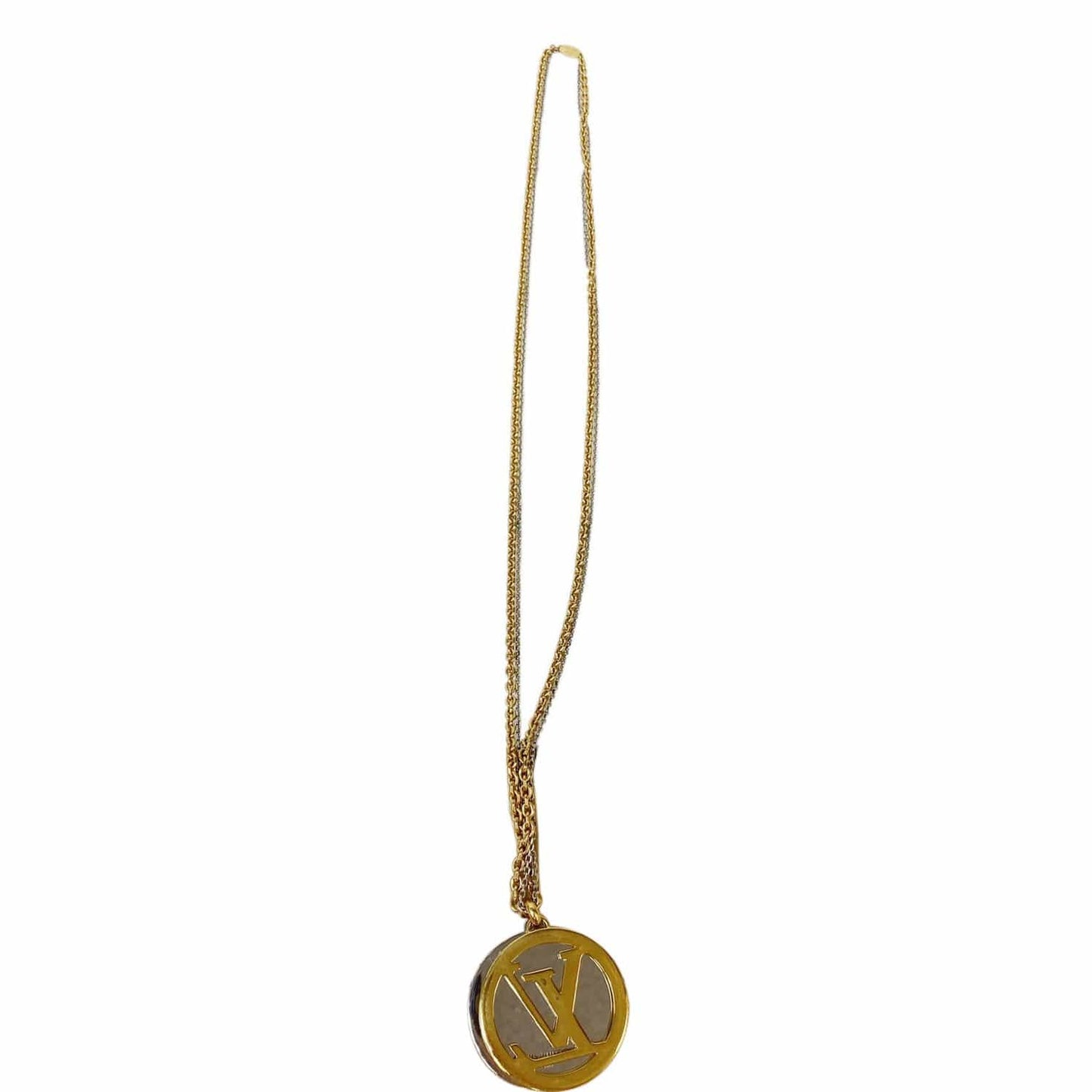 LOUIS VUITTON Louise Long Necklace Gold M64281