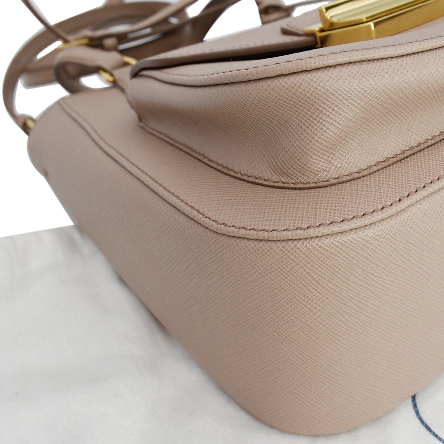 PRADA Lux Metropolis Saffiano Leather Tote Bag Cipria  - Hot Deals