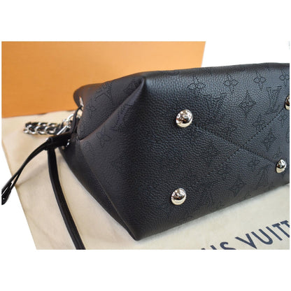LOUIS VUITTON Bella Mahina Calf Leather Crossbody Bag Black
