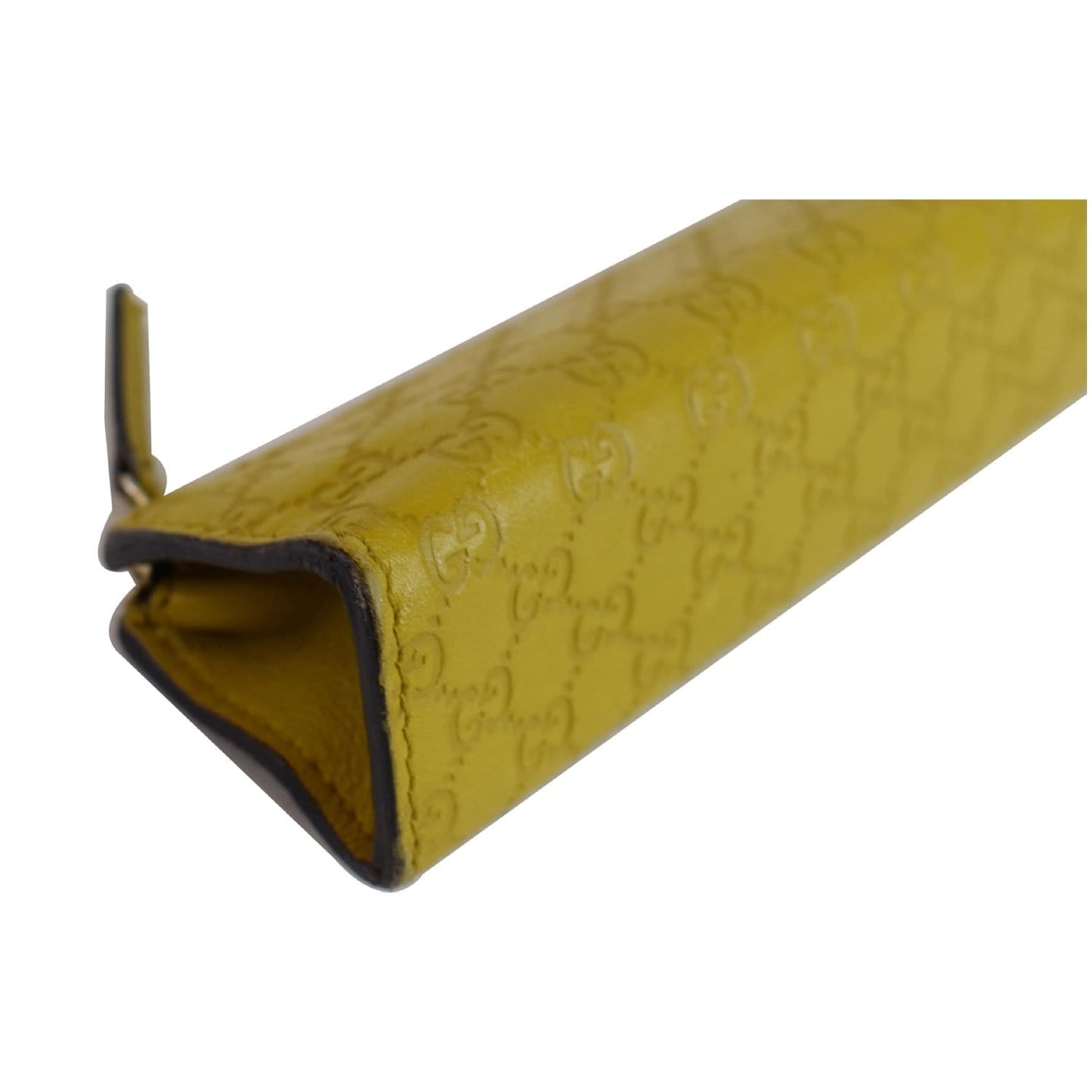 GUCCI Microguccissima Pencil Pouch Yellow 256579