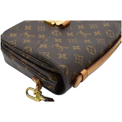 LOUIS VUITTON Metis Pochette Monogram Canvas Crossbody Bag Brown