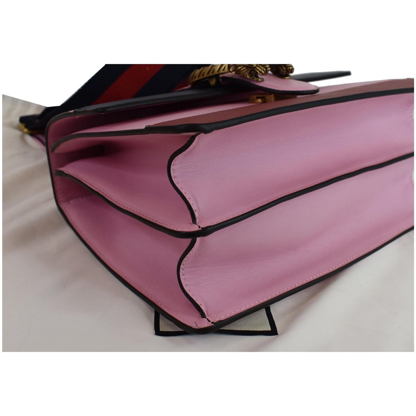 GUCCI Dionysus Medium Leather Top Handle Shoulder Bag Pink 448075