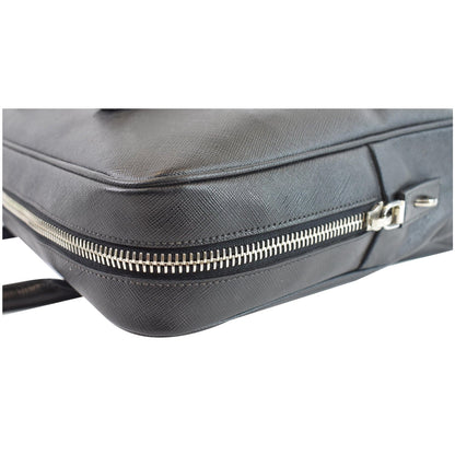 PRADA Saffiano Leather Briefcase Bag Black