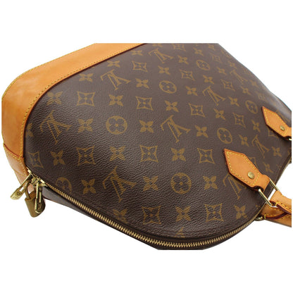 LOUIS VUITTON Alma GM Monogram Canvas Satchel Bag Brown