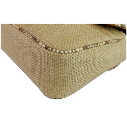 GUCCI GG Marmont Raffia Small Shoulder Bag Beige 443497 - 20% OFF