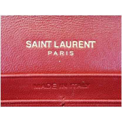 YVES SAINT LAURENT Kate Small Patent Leather Crossbody Bag Red