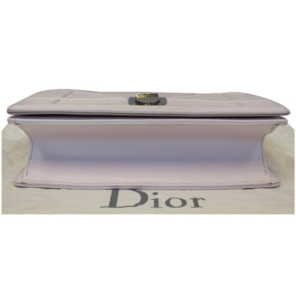 Christian Dior Diorama Flap Leather Medium Shoulder Bag White