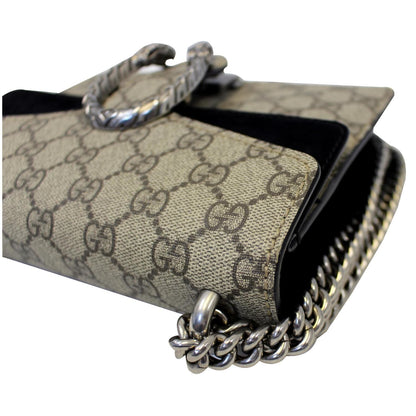 GUCCI Dionysus Mini GG Supreme Canvas Shoulder Crossbody Bag