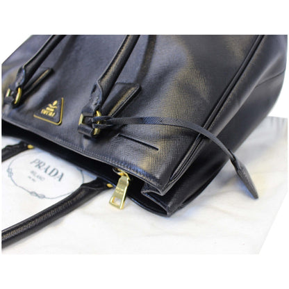 PRADA Galleria Medium Saffiano Leather Tote Bag Black