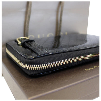 GUCCI Nice Microguccissima Patent Leather Wallet 309758