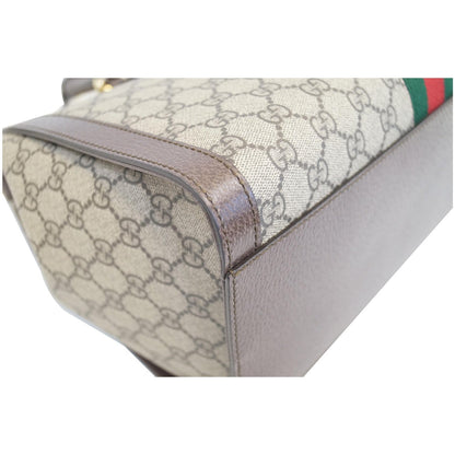 GUCCI Ophidia Medium GG Supreme Tote Shoulder Bag Beige 524537