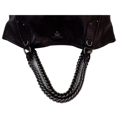 PRADA Cervo Lux Chain Shoulder Bag Purple