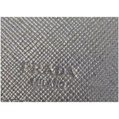 PRADA Nylon Checkbook Cover Wallet Black