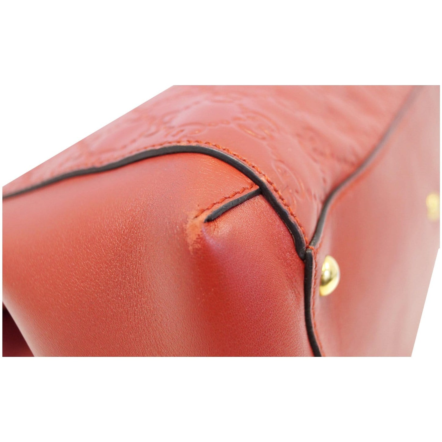 GUCCI Guccissima Leather Top Handle Bag Red 453704