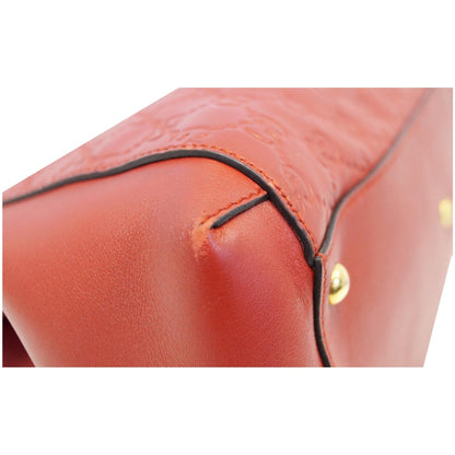 GUCCI Guccissima Leather Top Handle Bag Red 453704