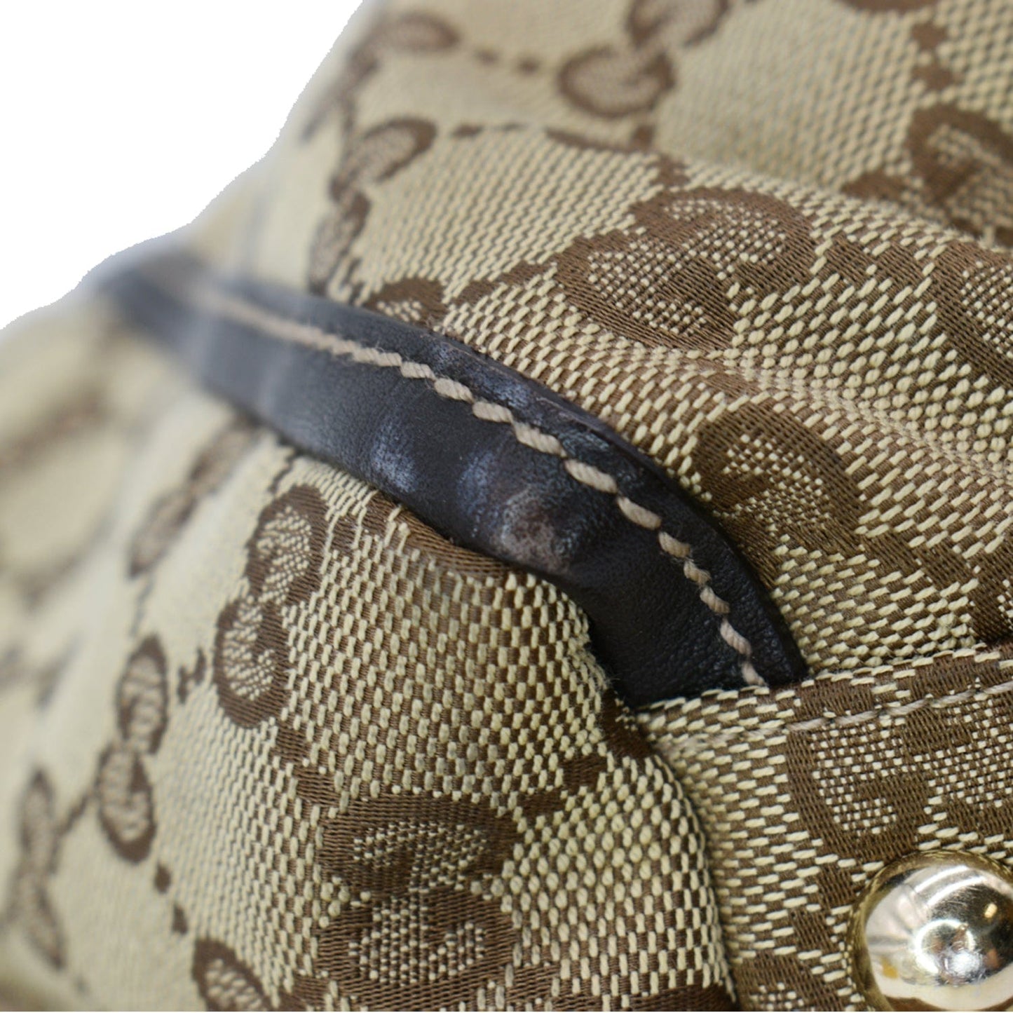 GUCCI D Ring GG Canvas Tote Bag Beige 189831