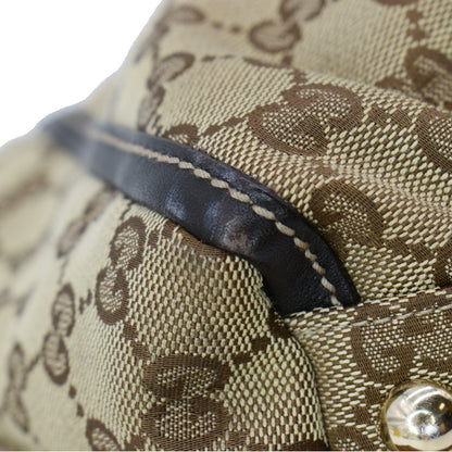 GUCCI D Ring GG Canvas Tote Bag Beige 189831
