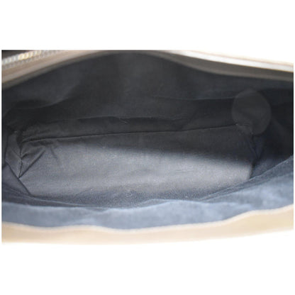 YVES SAINT LAURENT Large Loulou Calfskin Matelasse Chain Shoulder Bag Khaki Green