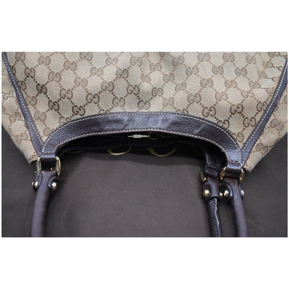 GUCCI Abbey D Ring GG Canvas Large Hobo Bag Brown 189835 - Final Sale
