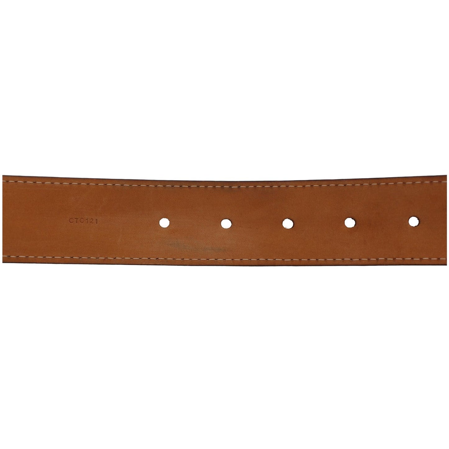 LOUIS VUITTON LV Cut Monogram Canvas Belt Brown Size 80.32