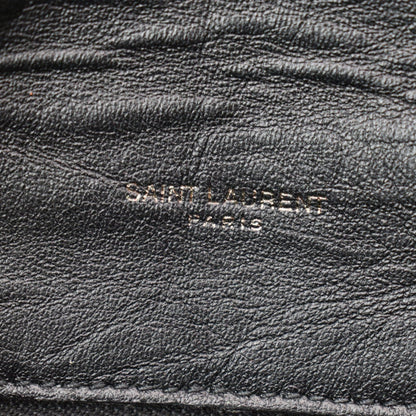 YVES SAINT LAURENT Small Loulou Puffer Quilted Lambskin Leather Crossbody Bag Black