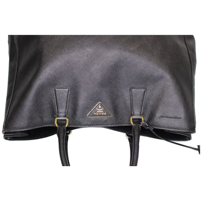 PRADA Galleria Large Saffiano Leather Tote Bag Black