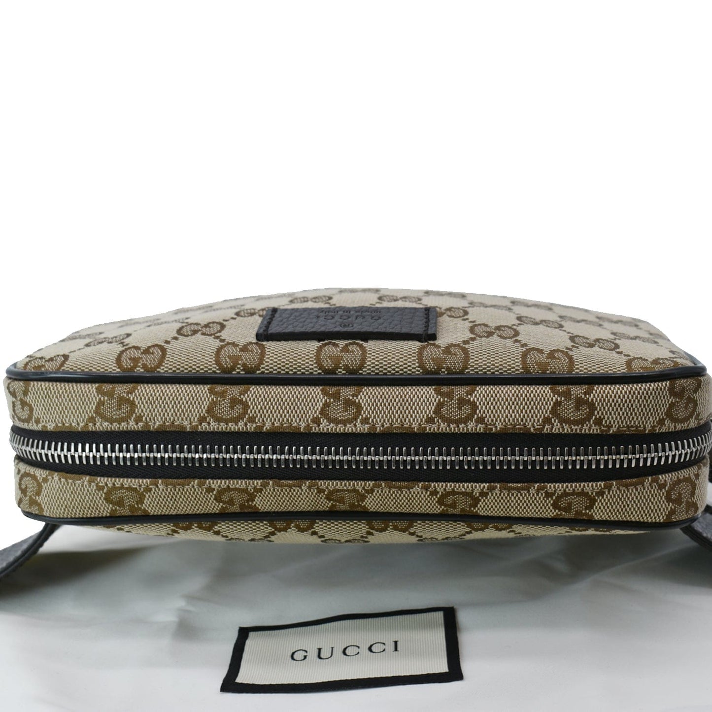 GUCCI GG Monogram Canvas Belt Bag Beige 449174 - 10% Off
