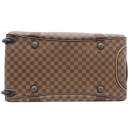 LOUIS VUITTON Neo Eole 55 Damier Ebene Rolling Travel Bag Brown