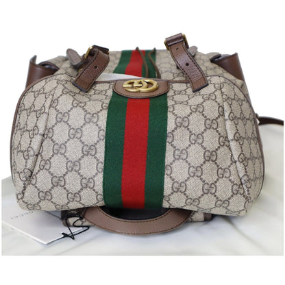 GUCCI Ophidia GG Medium Supreme Canvas Backpack Beige/Ebony 598140 - 15% OFF