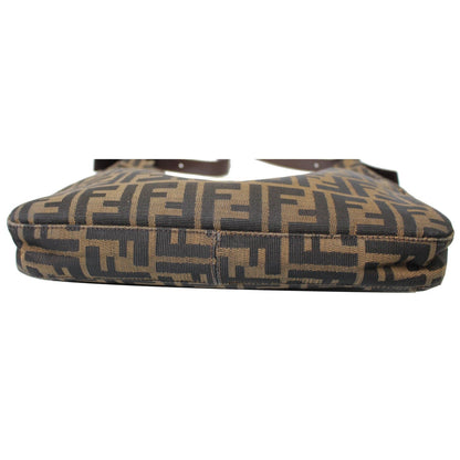 FENDI Hobo Zucca Mamma Baguette Shoulder Bag Brown