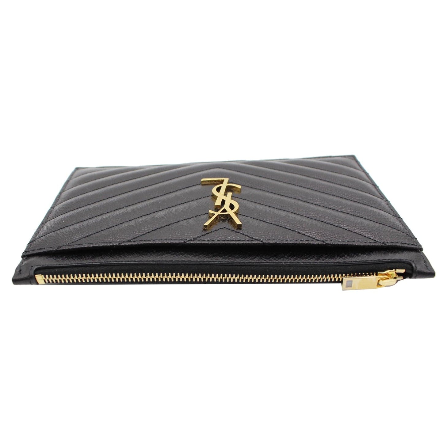YVES SAINT LAURENT Bill Pouch Grain De Poudre Black