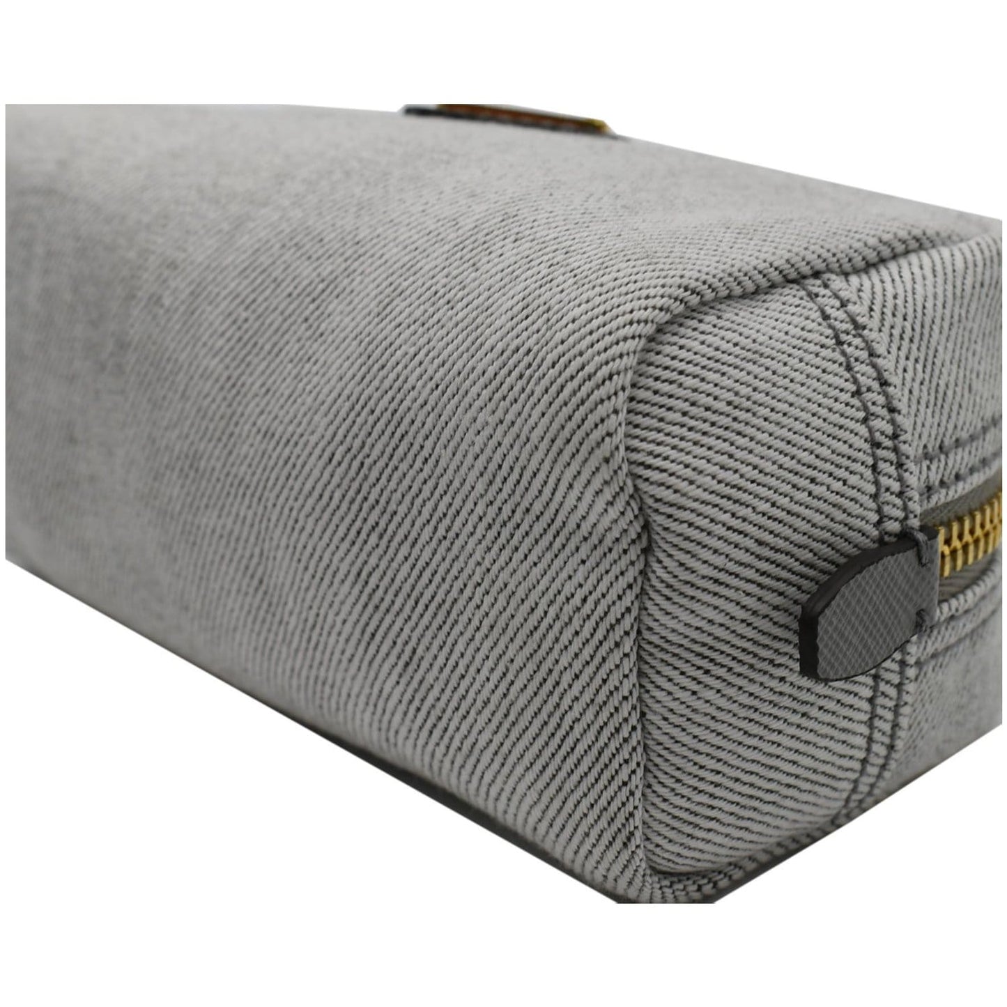 PRADA Milano Denim Canvas Pouch Bag Grey - 10% OFF