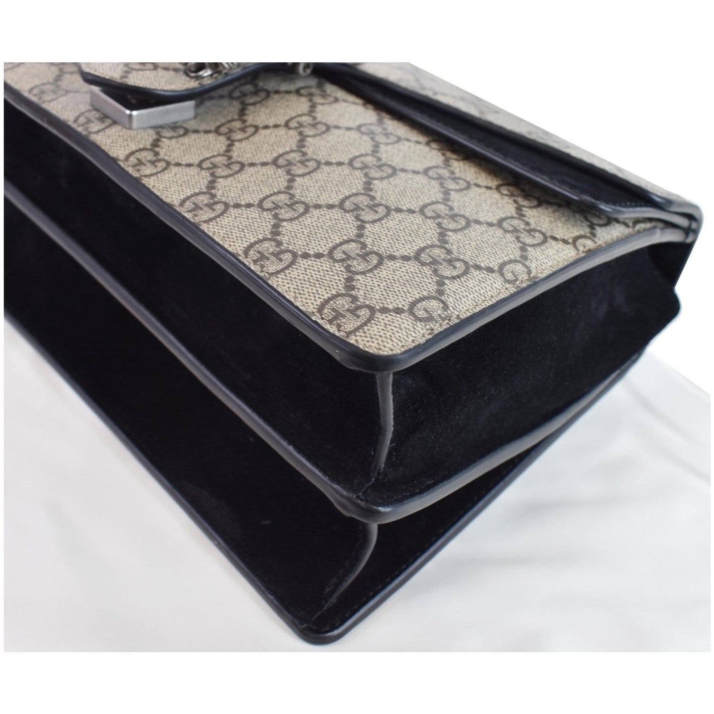 GUCCI Dionysus Small GG Supreme Canvas Shoulder Bag Beige 400249