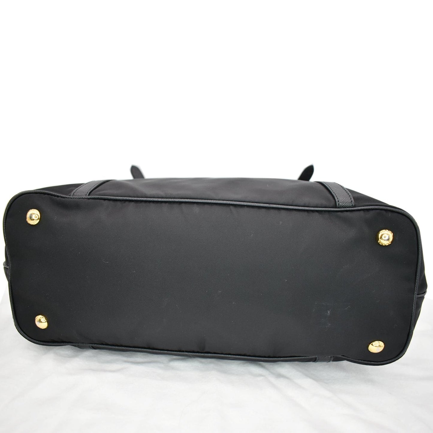 PRADA Tessuto Saffiano Nylon Tote Shoulder Bag Black - Hot Deals