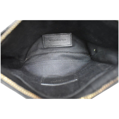 YVES SAINT LAURENT Bill Pouch Grain De Poudre Black