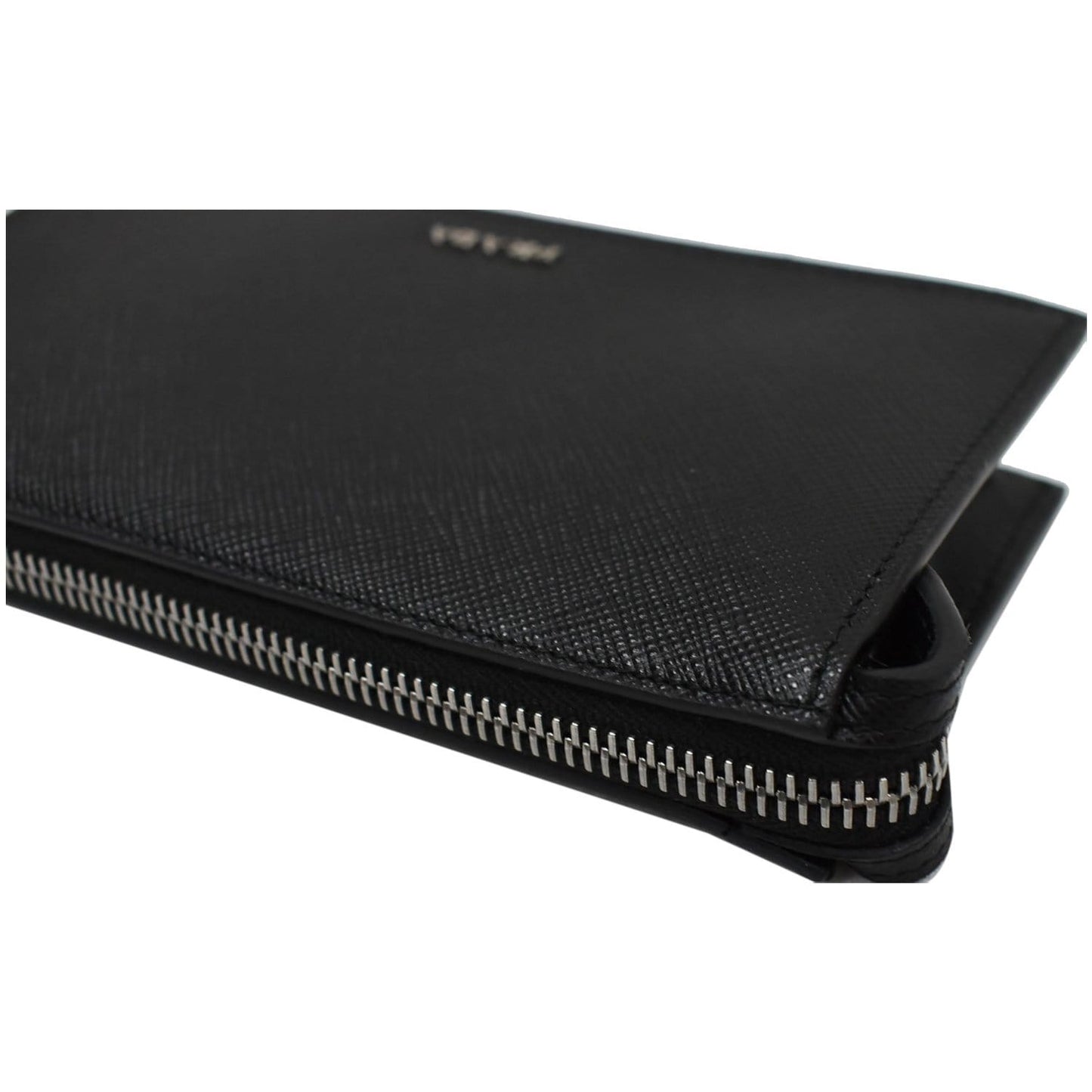 PRADA Saffiano Leather Phone Pouch Bag Black - 10% OFF