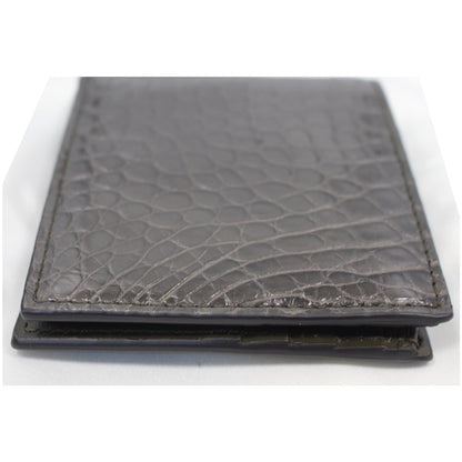 GUCCI Bi-Fold Crocodile Leather Wallet Black 365482 - 25% OFF