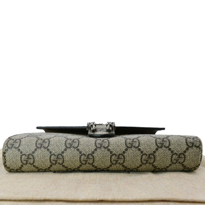 GUCCI Dionysus GG Supreme Crossbody Chain Wallet Beige 401231