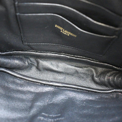 YVES SAINT LAURENT Mini Lou Matelasse Leather Camera Bag White