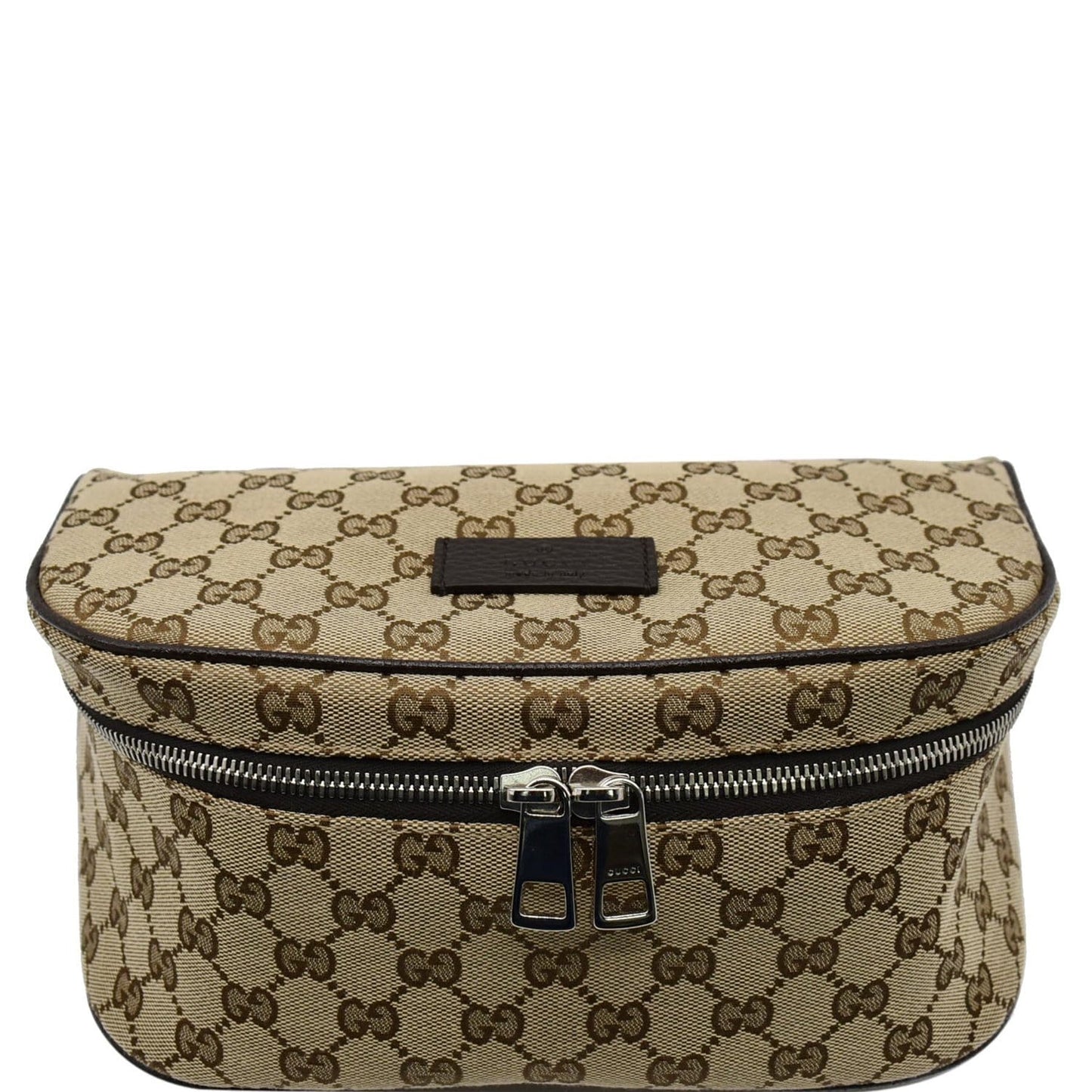 GUCCI Waist Pouch GG Canvas Belt Bag Beige 630915 - 25% OFF