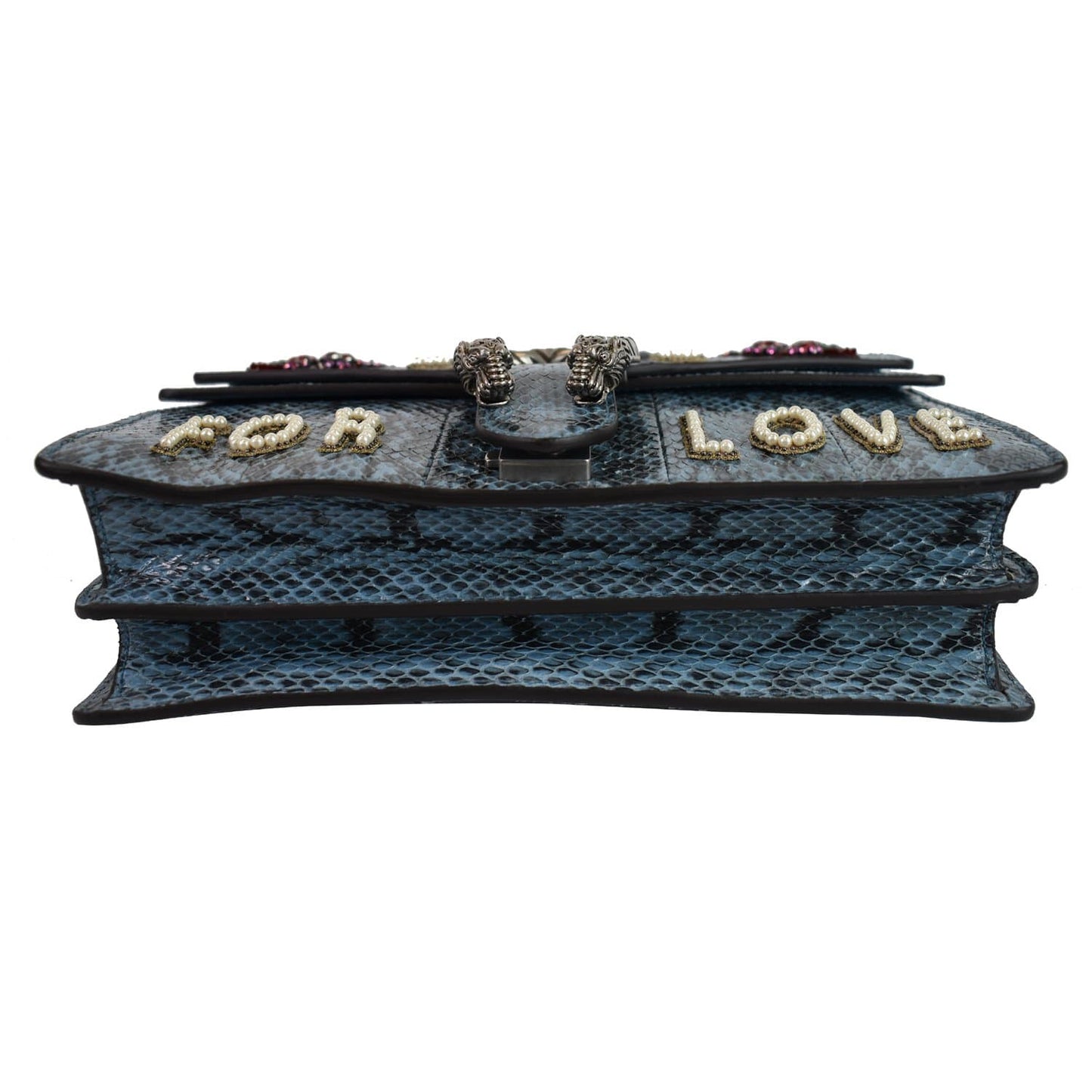 GUCCI Dionysus Small Blind For Love Python Shoulder Bag Marine Blue 481606 - 15% OFF