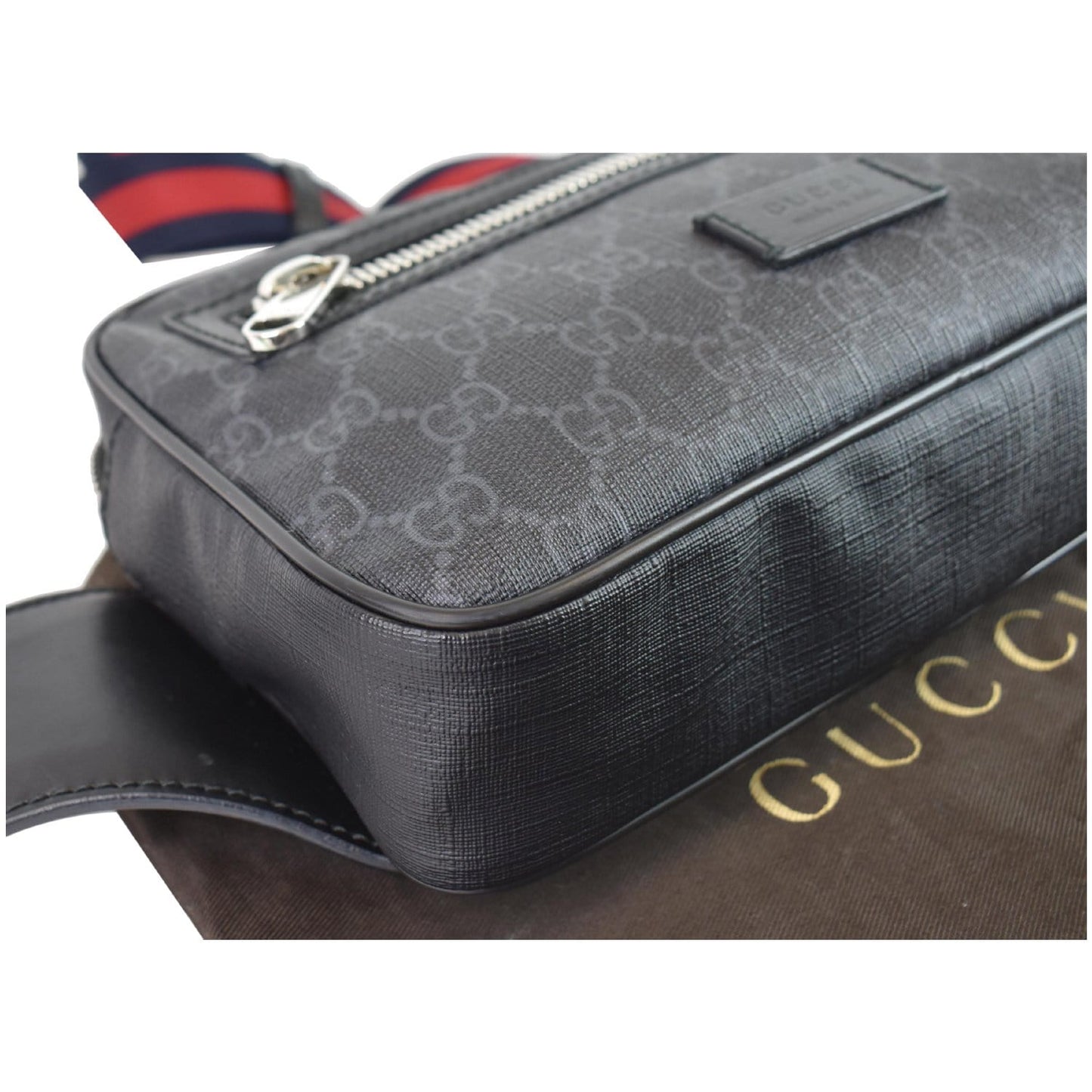 GUCCI GG Supreme Belt Bumbag Black 474293 - Last Call