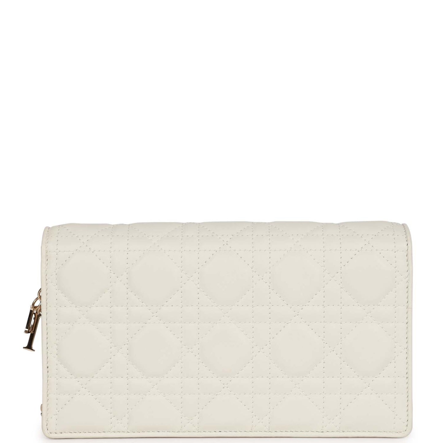 Christian Dior Lady Dior Pouch Latte Lambskin Gold Hardware