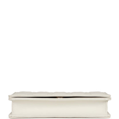 Christian Dior Lady Dior Pouch Latte Lambskin Gold Hardware