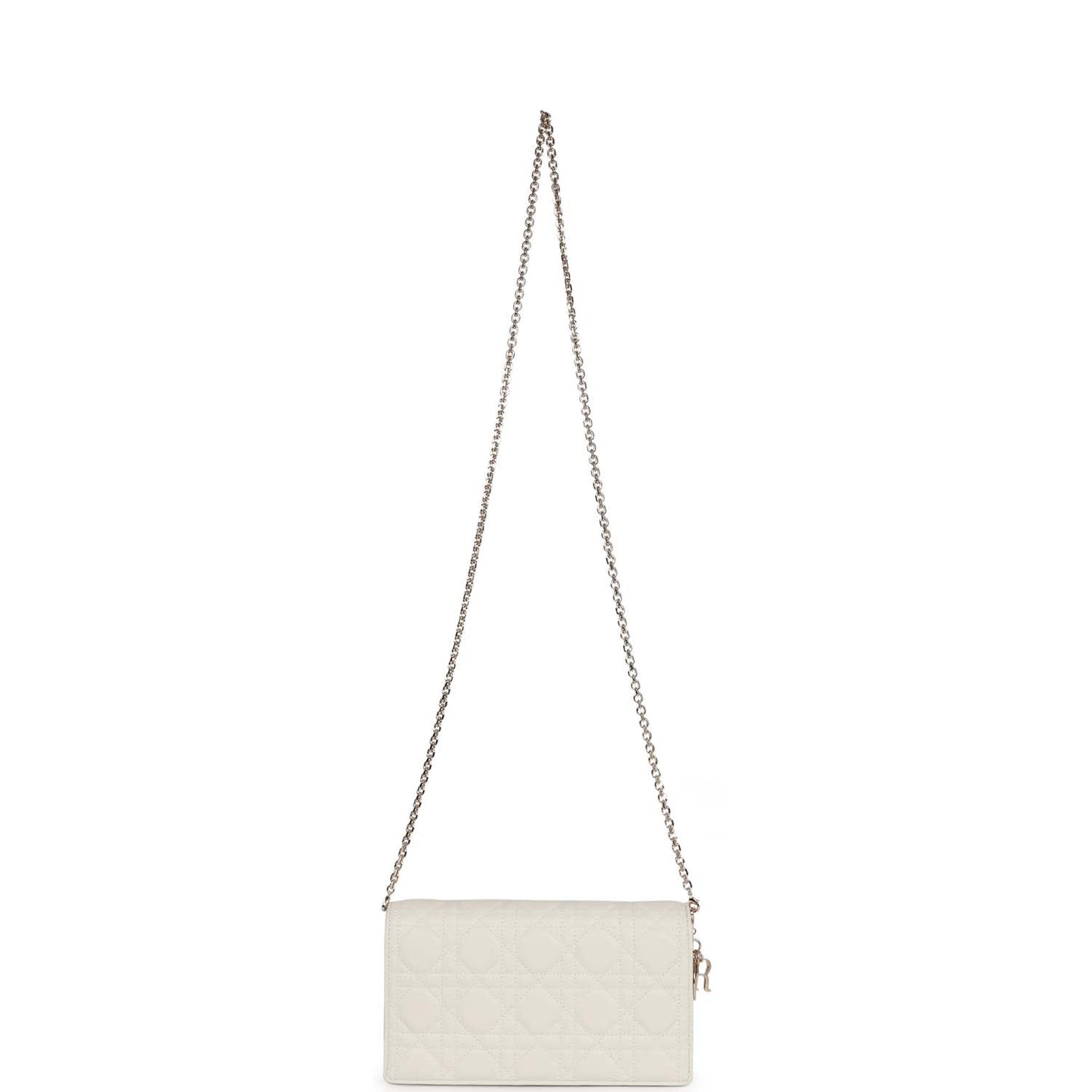 Christian Dior Lady Dior Pouch Latte Lambskin Gold Hardware