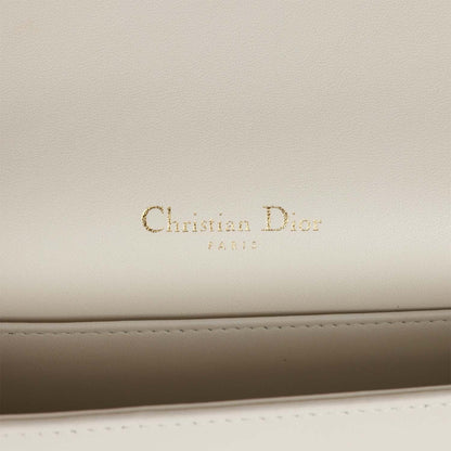 Christian Dior Lady Dior Pouch Latte Lambskin Gold Hardware